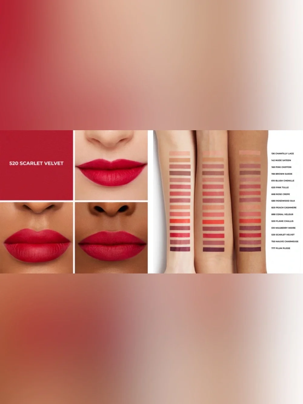 ✨NEW-Laura Mercier-Caviar Smoothing Matte Refillable Lipstick- Scarlet Velvet